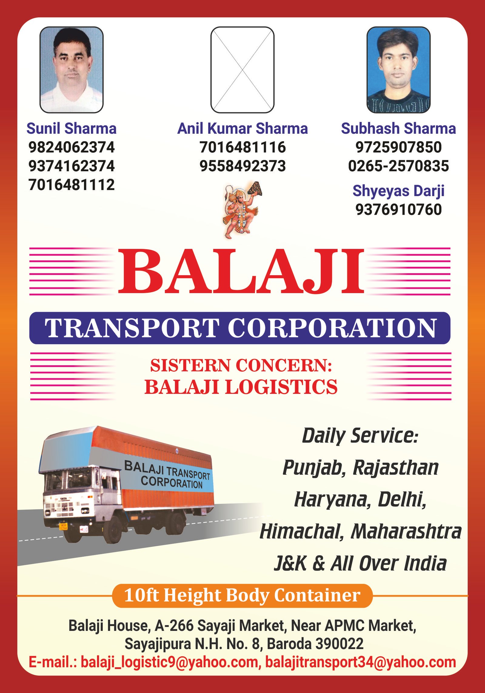 Balaji Transport Corp.